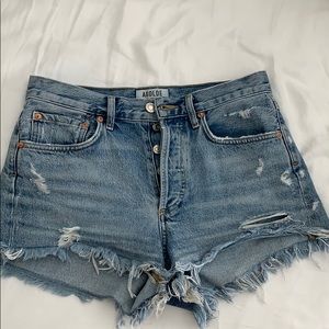 Agolde Parker denim shorts